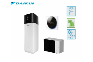 Daikin Altherma 3 ECH2O, EBSX11P50D-ERLA11DW1 12, 44 kW su 477 L karšto vandens talpa, su vėsinimo funkcija, su 9kW tenu, 400V-400V Daikin Altherma 3 ECH2O, EBSX11P50D-ERLA11DW1 12, 44 kW su 477 L karšto vandens talpa, su vėsinimo funkcija, su 9kW tenu, 400V-400V